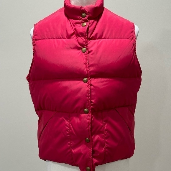 L.L. BEAN Women’s Freeport, Maine Goose Down Pink Vest Size Medium - Picture 1 of 4